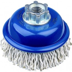 Cepillo Taza Pua Ondulada Plastificada M14 Diam.75/0,20-0,35