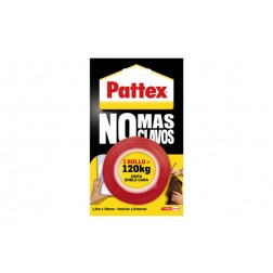 Cinta Doble Cara No Mas Clavos Pattex 19mmx1,5 M