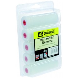 Mini Rodillo Recambio Espuma 5 Uds Kolorea 10 cm 