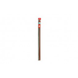 Burlete Bajo Puerta Curvo Pvc/Cepillo Adhesivo Brinox 100 cm Madera Oscura