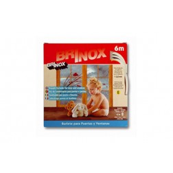 Burlete Puert/Vent Tipo E 6M Blanco 9x4mm 