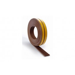 Burlete Puert/Vent Tipo E 6M Marron 9x4mm 