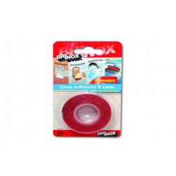 Cinta Doble Cara Transparente Brinox 19mmx1.5 M 