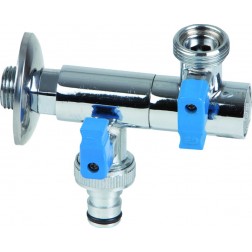 Grifo Doble Giratorio Genebre M-M 1/2"-3/4" // 3/4"