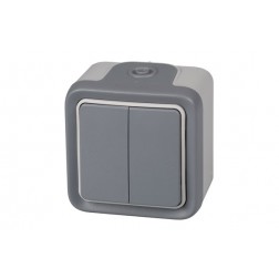 Conmutador Superficie Doble Estanco Ip55 Legrand Plexo