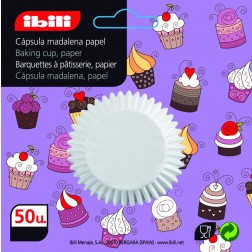 Papel Muffin Blanco 50U Ibili 7 cm