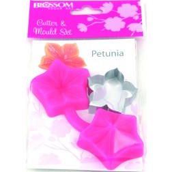Cortador + Molde Texturizador Bl0018-Petunia