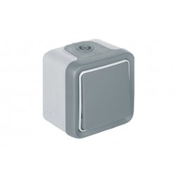 Conmutador Superficie Gris Ip55 Legrand Plexo