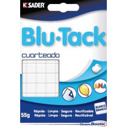 Adhesivo Reutilizable Cuarteable Blanco Blu-Tack 55 Gr 