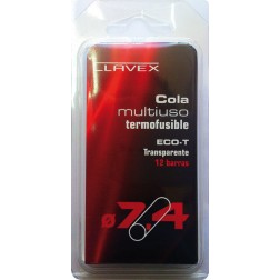 Adhesivo Termofusible Barra 12 Uds Clavex Diam.7,4x100mm