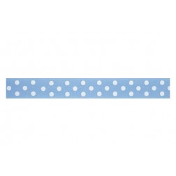 Cinta Base Pasteles 24mmx25M Lunares Azul