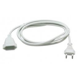 Prolongador 2X1 Blanco 10A Famatel 2m