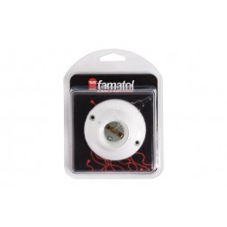 PortaLámparas Zocalo Recto Famatel E-27 BLANCO