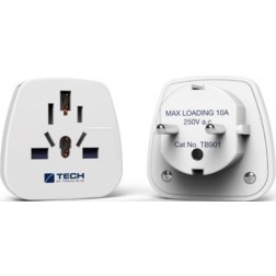 Adaptador Enchufe Para Viaje Tech Europa