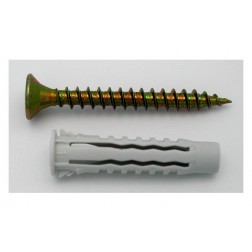 Taco Nilon 4 Caras con Tornillo 3 Uds Fer Diam.8mm- 6x50mm
