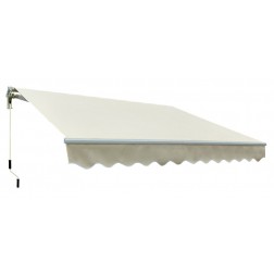 Toldo Manual Aluminio 4X2,5 M Wolder Crudo Poliester