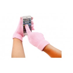 Guante Touch Movil Rosa