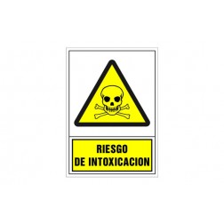 Señal Advertencia Castellano 345X245mm-Riesgo de Intoxicacion