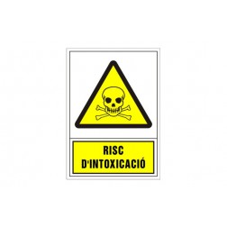 Señal Advertencia Catalan 345X245mm-Risc D'Intoxicacio