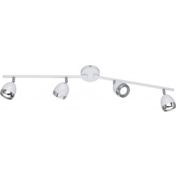 Regleta 4 Focos Led Gu10 3 W Nantes Blanco