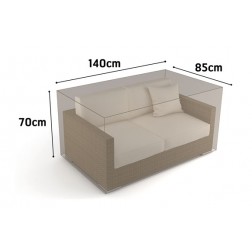 Funda Sofa 2 Plazas Vison Nortene 140x85xH 70