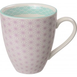 Mug Porcelana 300 ml Tokyo Violeta Borce Celeste