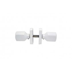 Pomo Carpinteria Aluminio (Juego) Micel 68012 Blanco