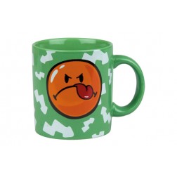 Mug Ceramica Smiley 330 ml Grump-Verde