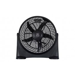 Ventilador Box Fan 50cm 80W orientable 60º Negro