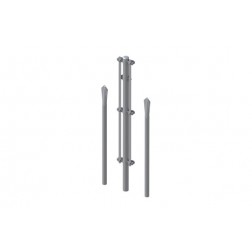 Poste Esquinero Galvanizado Conjunto 1/1.25 M
