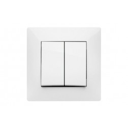 Doble Conmutador 10A Habitat15 Famatel Blanco