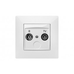 Toma R-Tv Habitat15 Blanco