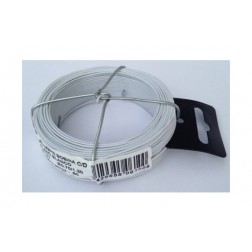 Alambre Plastificado En Bobina 50 M Ackfil 1,1/1,6 Blanco