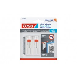 Clavo Adhesivo Sms Ajustable Removible Pared Pinta Tesa Tape 1,0 Kg Blister 2 Clavos 6 Tiras