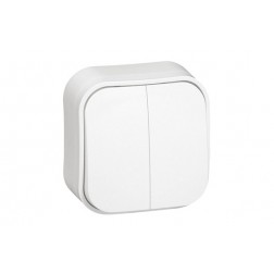 Conmutador Doble Blanco Ip21 Legrand Forix