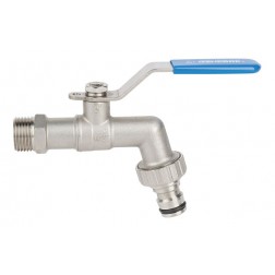 Grifo Esfera Para Manguera Inox M-M 1/2" - 3/4"