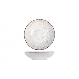Plato Stoneware Courtyard Blanco Hondo-20cm