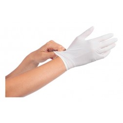 Guante de Látex Sanicen desechable con Polvo Talla P (100 Uds)