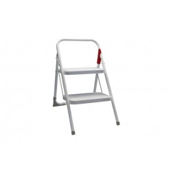 Taburete Domestico Plegable Rolser M10 2 Peldaños Blanco