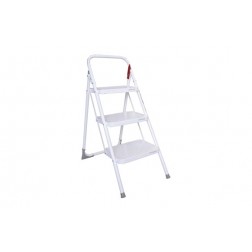 Taburete Domestico Plegable Rolser M11 3 Peldaños Blanco