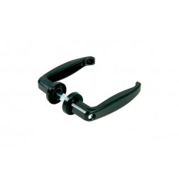 Manilla Roseta Puerta Metálica (Juego) Brimic Aluminio Negro