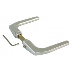 Manilla Aluminio Para Puerta Amig Plateada