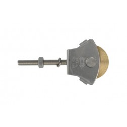 Polea Tendedero con Tornillo Inox Modelo 23 Amig Roldana Diam.34mm Latón
