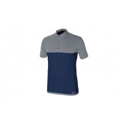 Polo Bicolor Stretch Azul-Gris Issa T. L