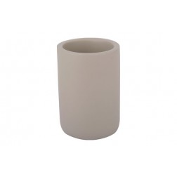 Vaso Portacepillos Uni Gris Oscuro Mate