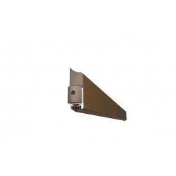 Burlete Bajo Puerta Aluminio/Goma Retractil 83 cm Marron