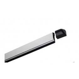 Burlete Bajo Puerta Aluminio/Goma Retractil 103 cm Plata