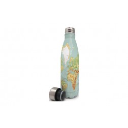 Botella Inox Termo Decorada Mapa 500 ml