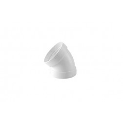 Codo Estanco 45º Aluminio Blanco Diam. 100 Mm 