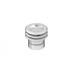 Deflector Tres Aros Aluminio Blanco Diam. 110 Mm 